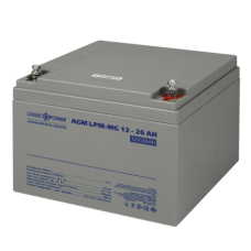 Акумуляторна батарея LogicPower LPM-MG 12V - 26 Ah