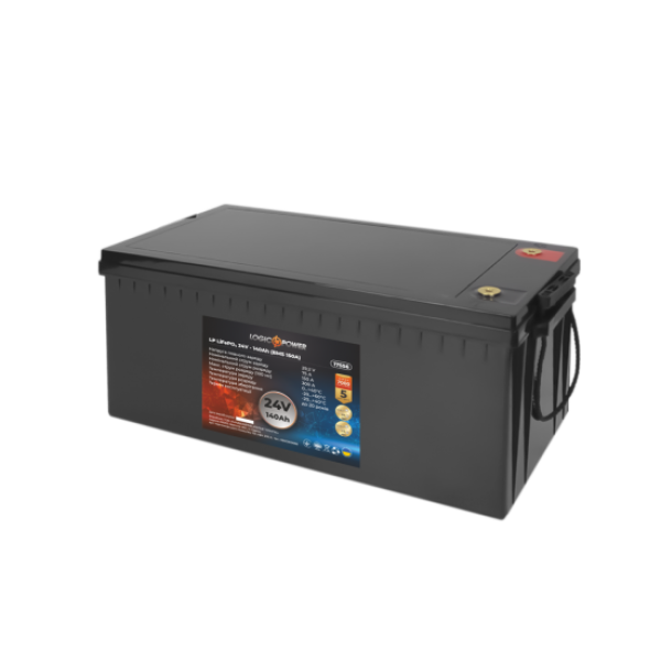 Акумулятор LogicPower LP LiFePO4 24V - 100 Ah (BMS 150A/75А) пластик Акумулятор LogicPower LP LiFePO4 24V - 100 Ah (BMS 150A/75А) пластик