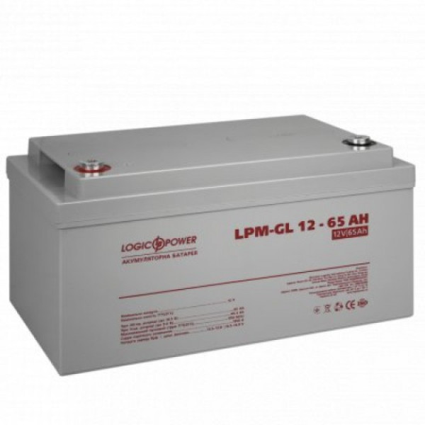 Акумуляторна батарея LogicPower LPM-GL 12V - 65 Ah Акумуляторна батарея LogicPower LPM-GL 12V - 65 Ah