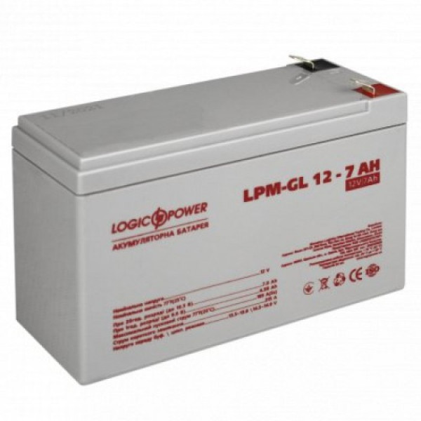 Акумуляторна батарея LogicPower LPM-GL 12V - 7 Ah Акумуляторна батарея LogicPower LPM-GL 12V - 7 Ah