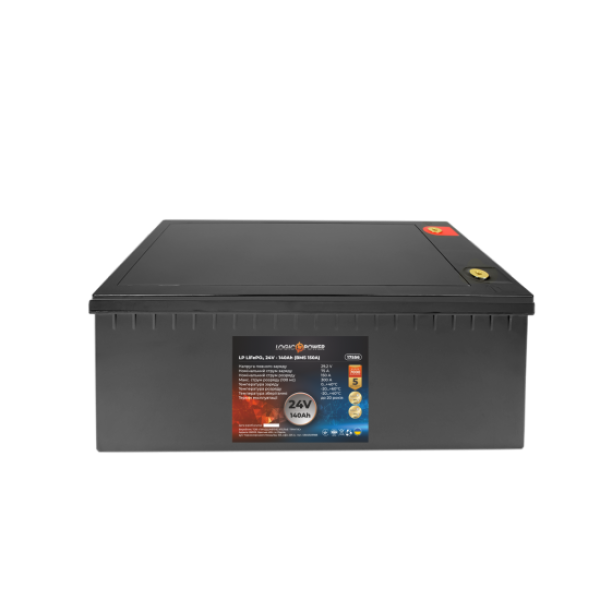 Акумулятор LogicPower LP LiFePO4 24V - 100 Ah (BMS 150A/75А) пластик Акумулятор LogicPower LP LiFePO4 24V - 100 Ah (BMS 150A/75А) пластик