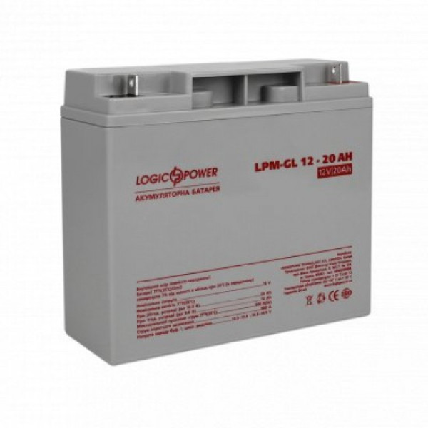 Акумуляторна батарея LogicPower LPM-GL 12V - 20 Ah Акумуляторна батарея LogicPower LPM-GL 12V - 20 Ah