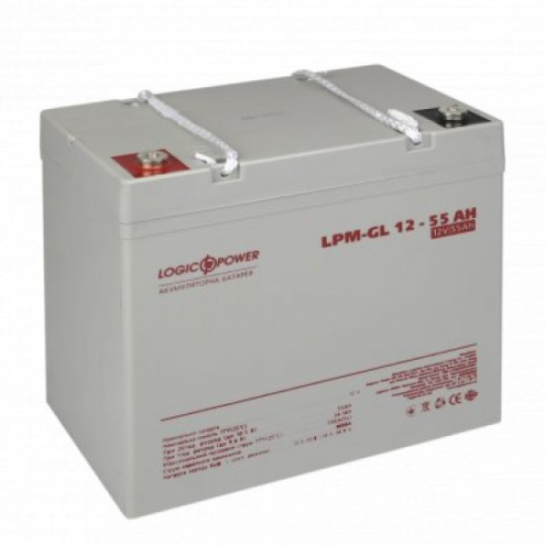 Акумуляторна батарея LogicPower LPM-GL 12V - 55 Ah Акумуляторна батарея LogicPower LPM-GL 12V - 55 Ah