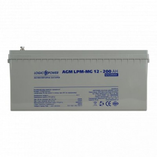 Акумуляторна батарея LogicPower LPM-MG 12V - 200 Ah Акумуляторна батарея LogicPower LPM-MG 12V - 200 Ah