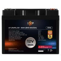 Акумуляторна батарея LP LiFePO4 12V - 50 Ah (BMS 50A/25A)